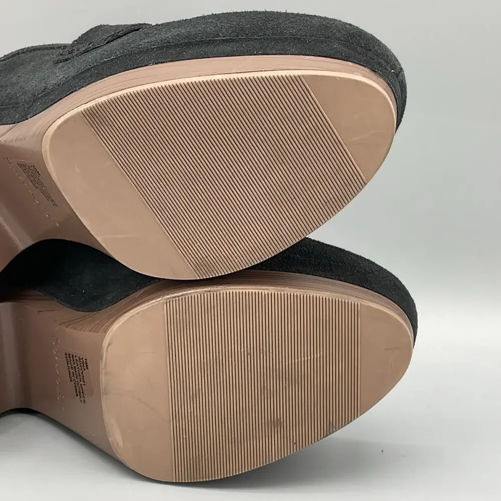 NEW Splendid Women’s Vina Suede Platform Clogs Black Size 10M - Picture 11 of 11